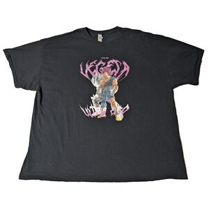 DRAGON BALL VEGETA ULTRA EGO Men Size 4XL Black Cotton Graphic Print T-Shirt
